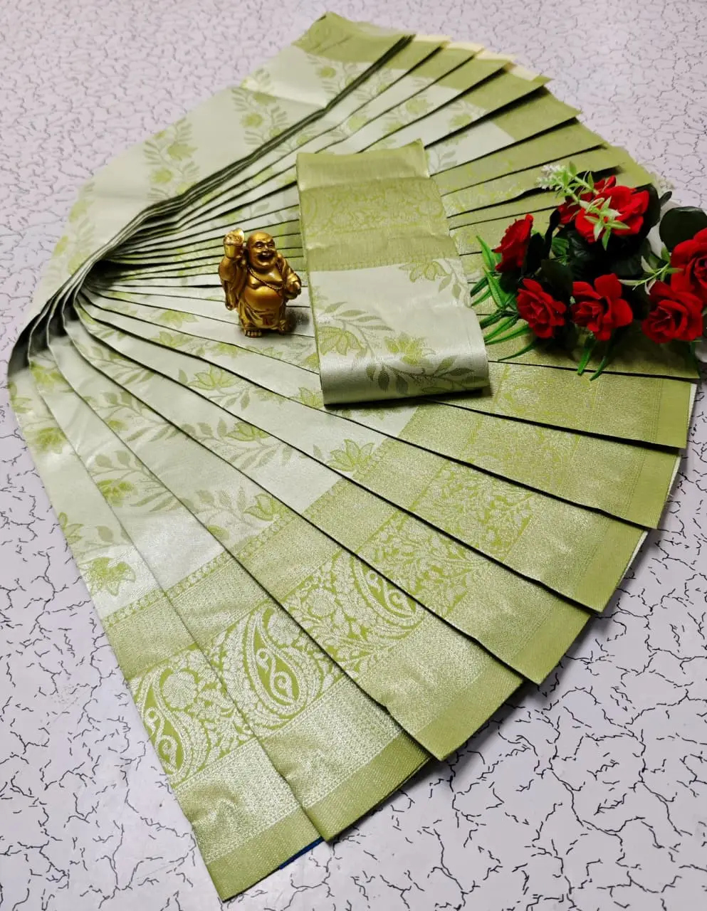 Steel Grey Designer Border Silk Saree